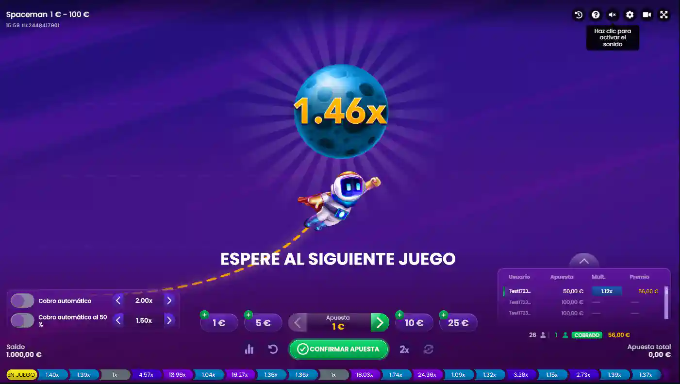 Spaceman 1win